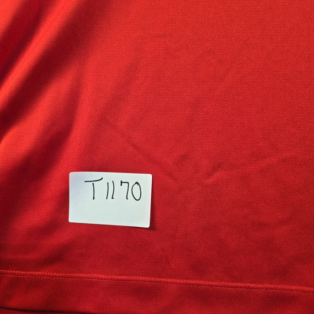 Nike Golf Dri-FIT Polo Shirt‎ Mens 3XL Red NFL Shield Short Sleeve Performance